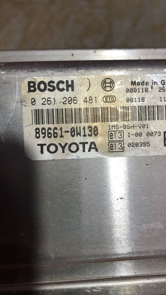 TOYOTA 896610W130 Bosch 0261206481 ECU