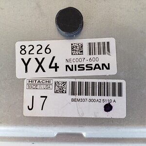 BEM337-300 A2 BEM337-300 A2 NISSAN NV200 ECU IMMO OFF NEC006-658 GOOD 2012 TO 2017 NISSAN SERVICES ONLY